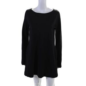 Carbone Womens Long Sleeve Sleek Scoop Neck Fancy Dress Black Size M